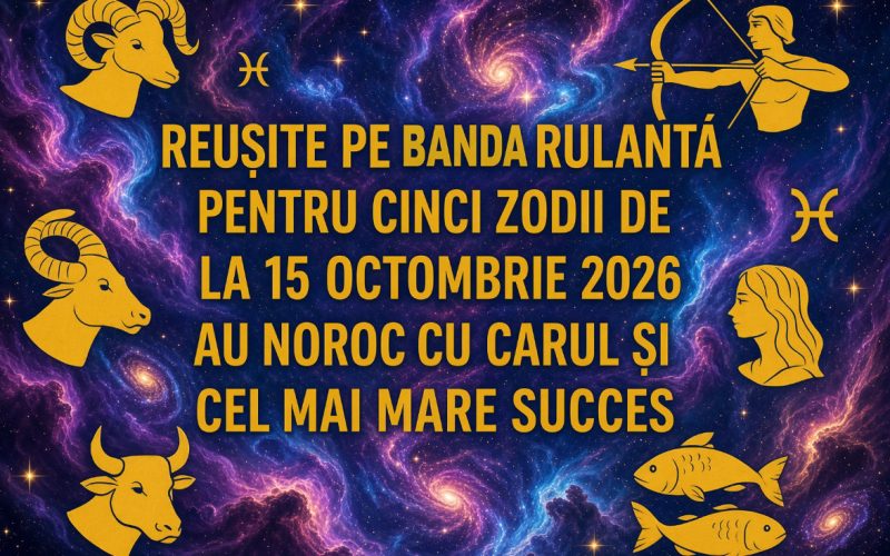 Cinci zodii pe care astrele le ocrotesc după 15 octombrie 2026: viața lor prinde o direcție nouă