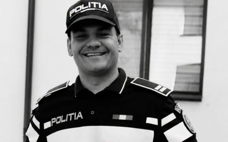 Doliu în Poliția Teleorman: agentul Sabin Dudău a murit la doar 26 de ani, iar colegii îi spun adio