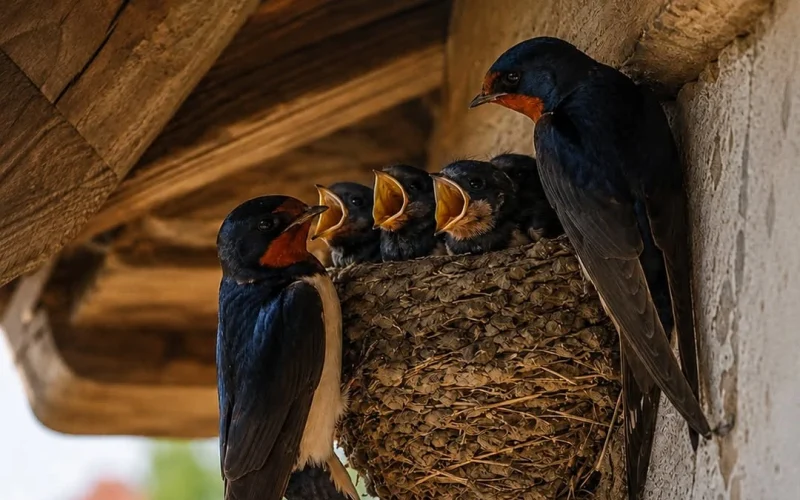 Rândunica și-a lipit cuibul sub streașina ta? Iată ce spun tradiția și natura despre asta